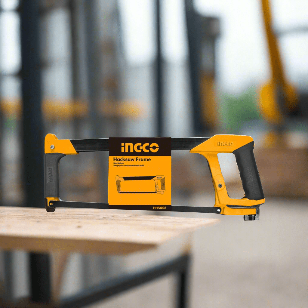Ingco Hand Saws & Cutting Tools Ingco 12" Industrial Adjustable Frame with Soft Grip Hacksaw - HHF3008