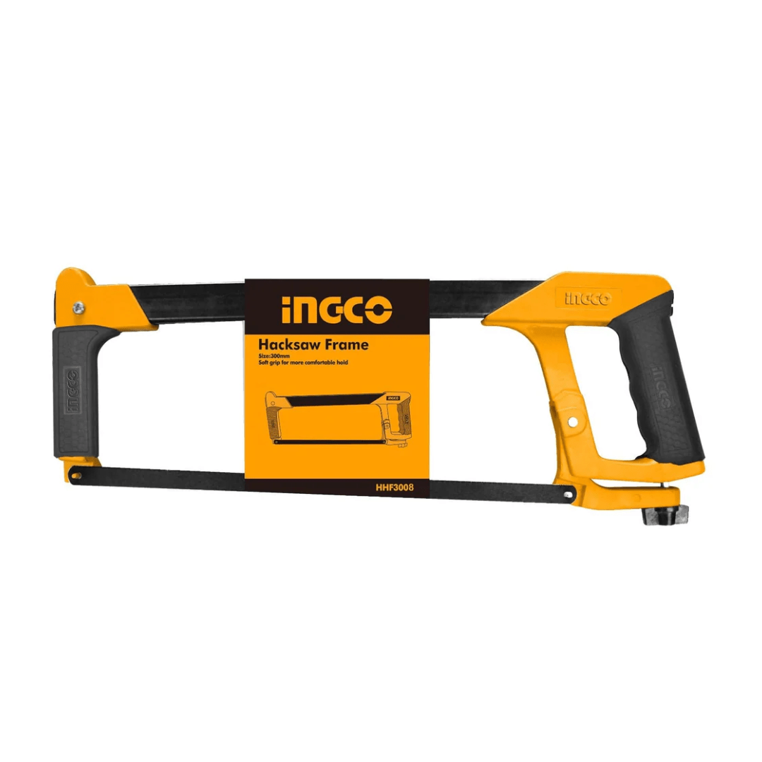 Ingco Hand Saws & Cutting Tools Ingco 12" Industrial Adjustable Frame with Soft Grip Hacksaw - HHF3008