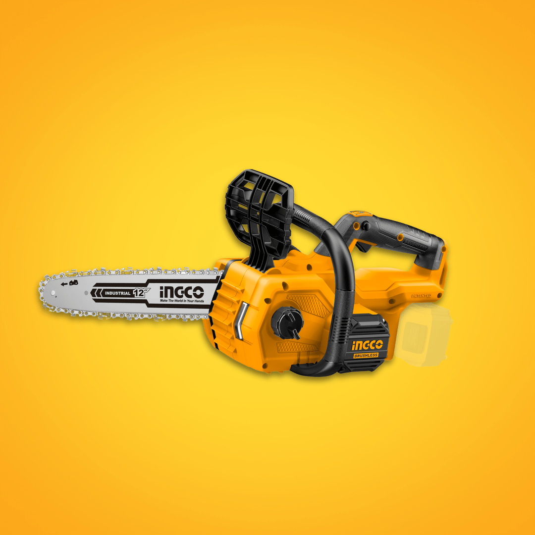 Ingco Chainsaw Ingco 12" Lithium-Ion Cordless Chain Saw 20V 4.0Ah with Brushless Motor – CGSLI20128