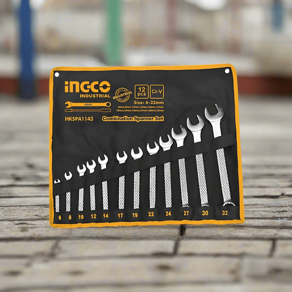 Ingco Wrenches Ingco 12-Piece Combination Spanner Set - HKSPA1143