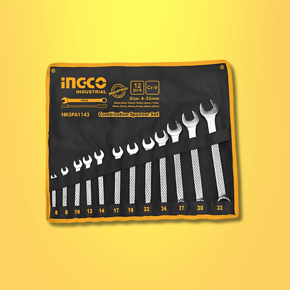 Ingco Wrenches Ingco 12-Piece Combination Spanner Set - HKSPA1143