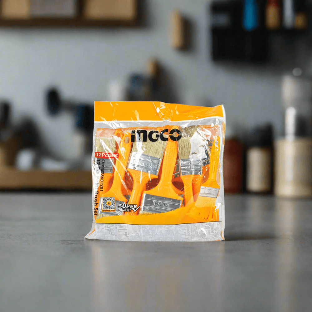 Ingco Paint Tools & Equipment Ingco 12-Piece Paint Brush Set for Oil-Based Paint – CHPTB78601201