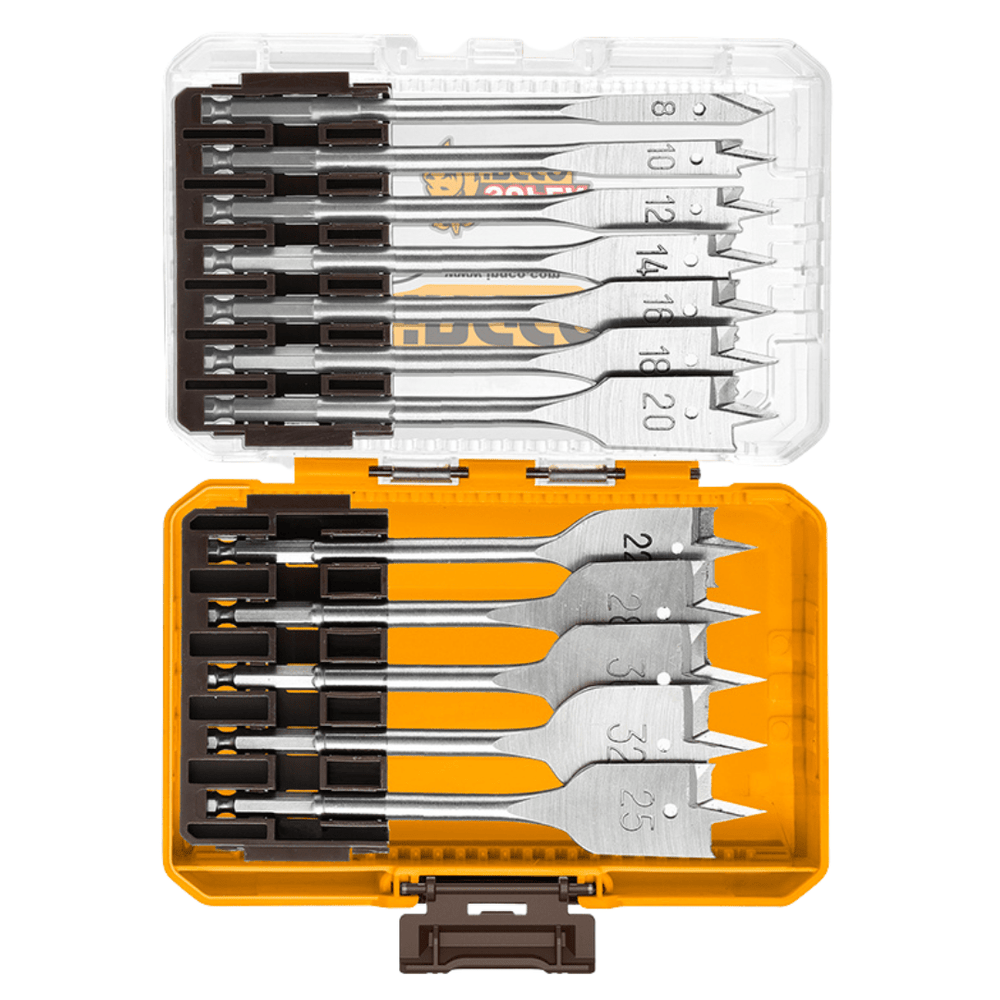 Ingco Drill Bits Ingco 12 Pieces Flat Wood Drill Bits Set - AKDL1206