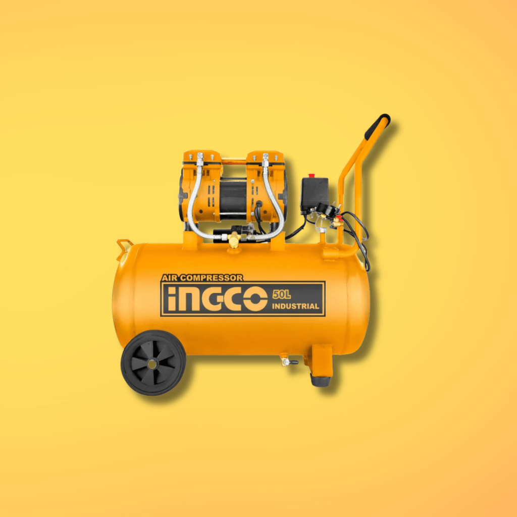 Ingco Compressor & Air Tool Accessories Ingco 1200W Air Compressor with 50L Tank & Oil-Free System – ACS112501