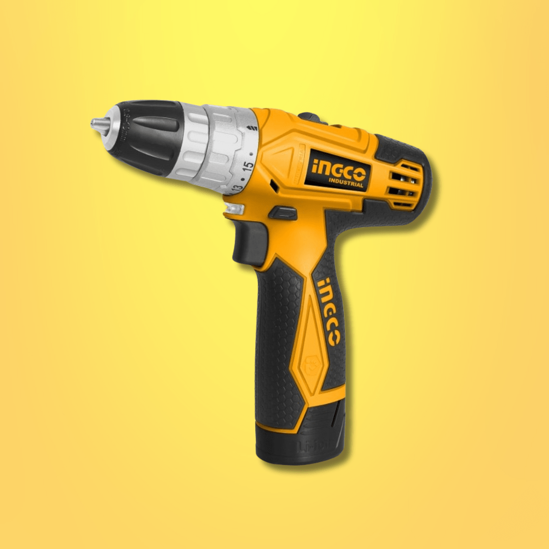 Ingco Drill Ingco 12V Lithium-Ion Cordless Drill | 20Nm Max Torque | Two Speed Settings - CDLI228120