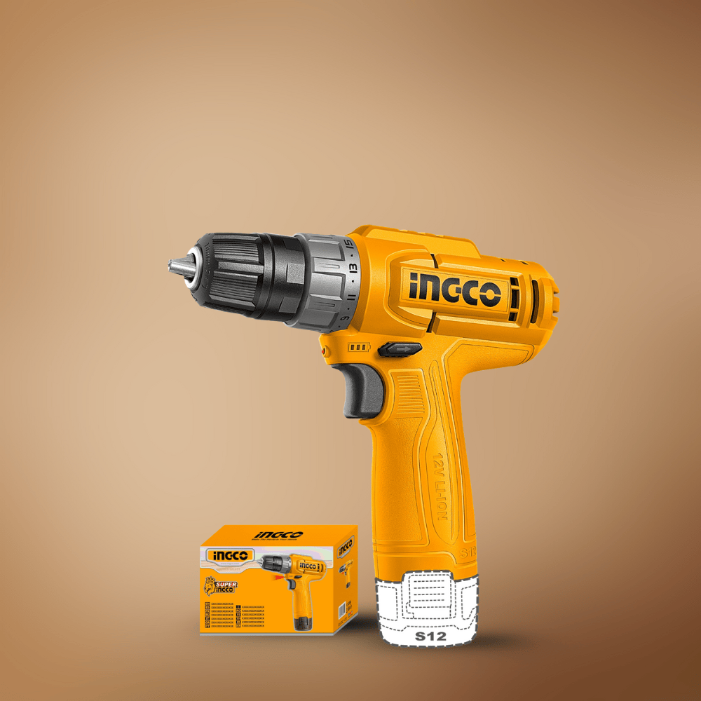Ingco Drill Ingco 12V Lithium-Ion Cordless Drill - CDLI12456