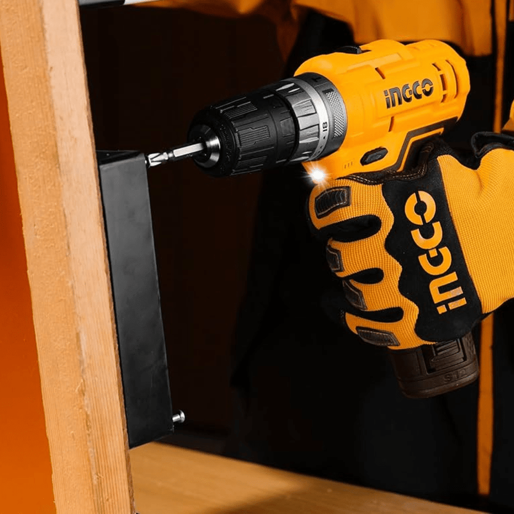 Ingco Drill Ingco 12V Lithium-Ion Cordless Hammer Impact Drill with LED Light – CIDLI12202