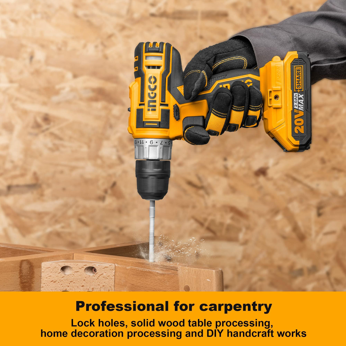 Ingco Drill Bits Ingco 13-Piece Flat Wood Drill Bits Set (6–38mm) - AKD41301