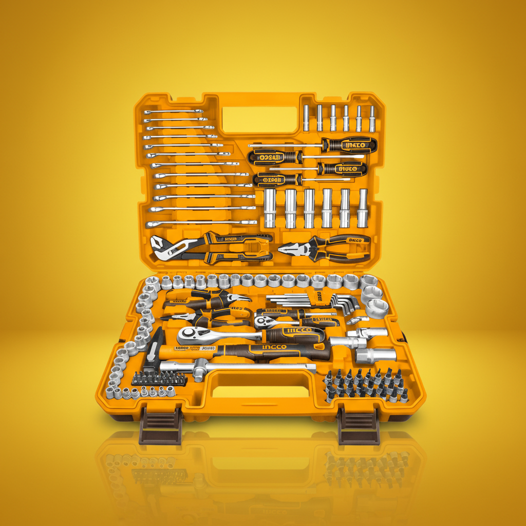 Ingco Sockets & Hex Keys Ingco 137-Piece Combination Tools Set - HKTHP21371