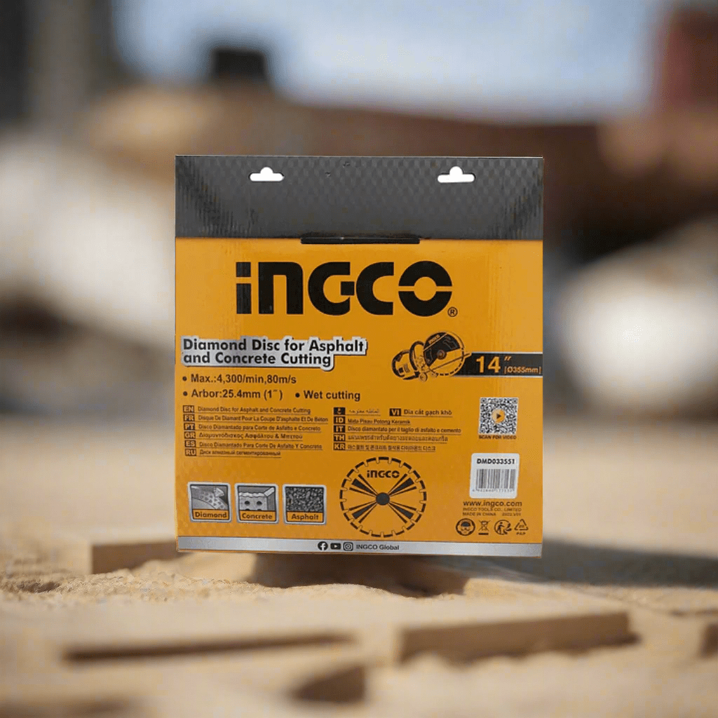 Ingco Grinding & Cutting Wheels Ingco 14" Diamond Cutting Disc for Asphalt & Concrete – DMD033551