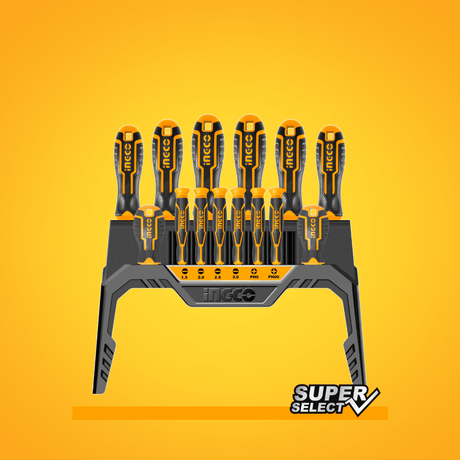 Ingco Screwdrivers Ingco 14 Pieces Screwdriver & Precision Screwdriver Set - HKSD1428