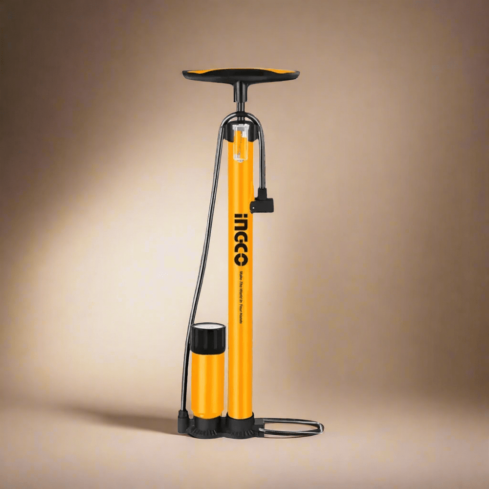 Ingco Compressor & Air Tool Accessories Ingco 140PSI Hand Pump with Dual-Unit Pressure Gauge – MPP3811