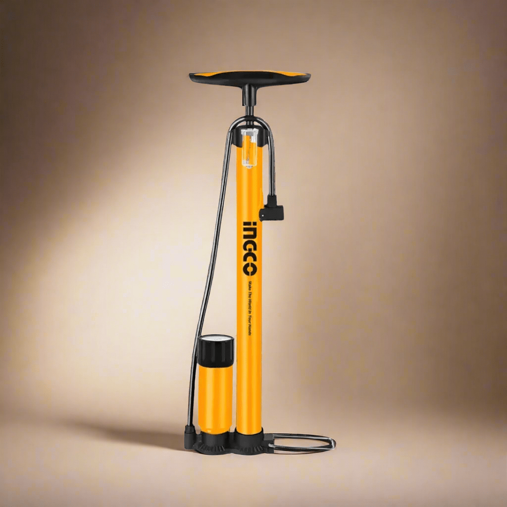 Ingco Compressor & Air Tool Accessories Ingco 140PSI Hand Pump with Dual-Unit Pressure Gauge – MPP3811
