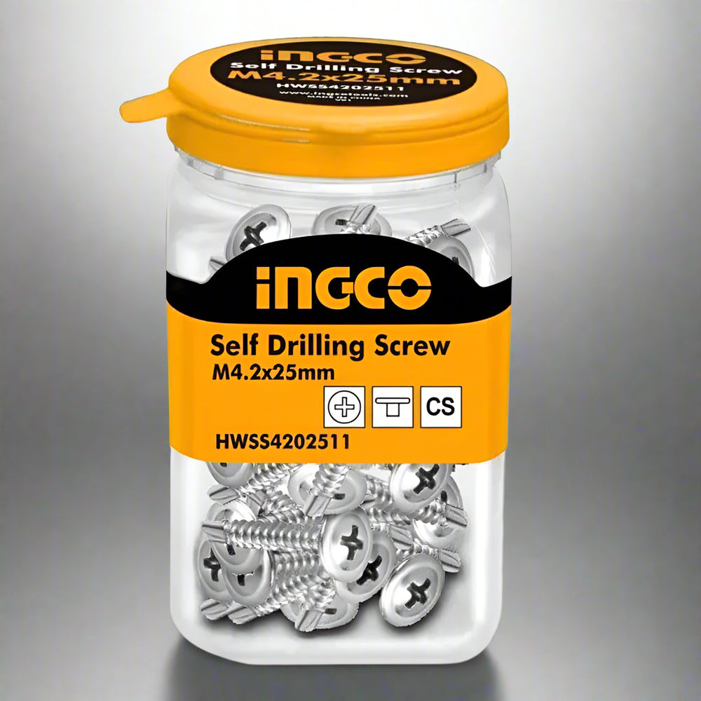 Ingco Fasteners Ingco 150 Pieces Self Drilling Screw ST4.2x25mm - HWSS4202511