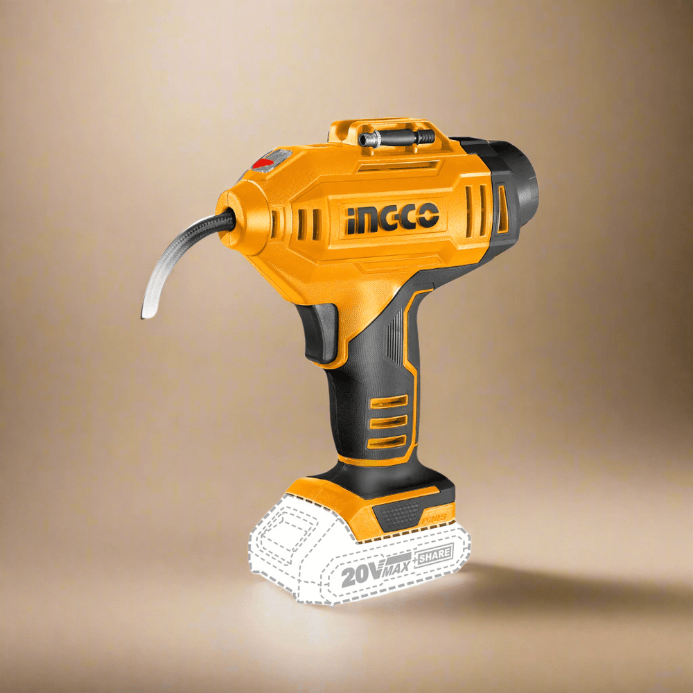 Ingco Compressor & Air Tool Accessories Ingco 150 PSI Lithium-Ion Cordless Auto Air Compressor with LED Light – CACLI2018