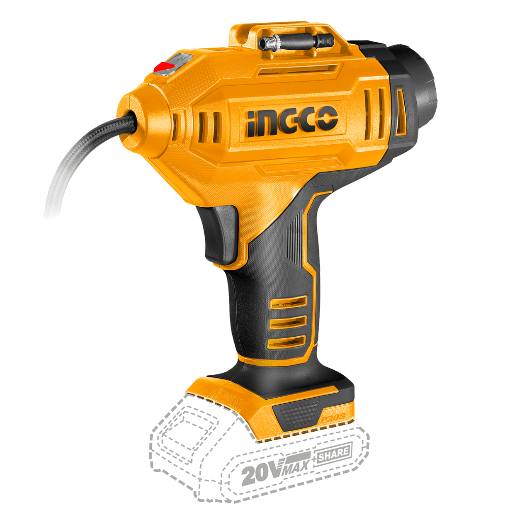 Ingco Compressor & Air Tool Accessories Ingco 150 PSI Lithium-Ion Cordless Auto Air Compressor with LED Light – CACLI2018