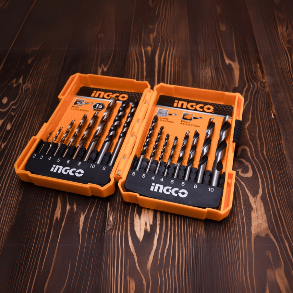 Ingco Drill Bits Ingco 16-Piece Drill Bit Set for Metal, Concrete & Wood - AKD9165