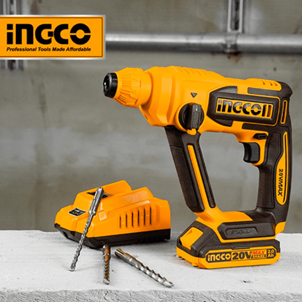 Ingco Drill Ingco 16mm Lithium-Ion Rotary Hammer 20V with SDS Plus Chuck System – CRHLI201681