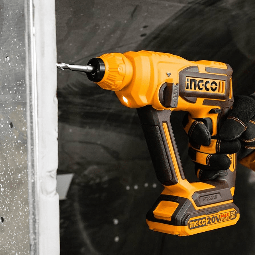 Ingco Drill Ingco 16mm Lithium-Ion Rotary Hammer 20V with SDS Plus Chuck System – CRHLI201681