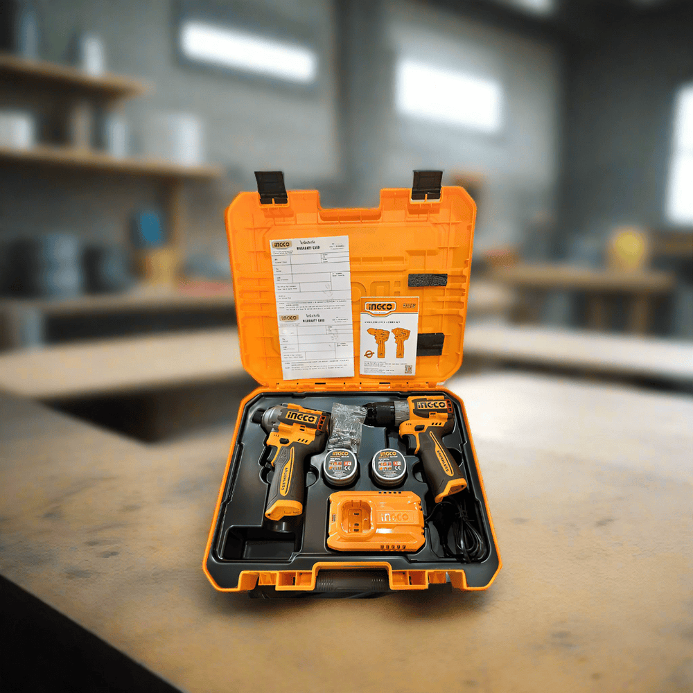 Ingco Power Tool Combo Kit Ingco 16V Lithium-Ion Cordless 2 Pieces Combo Kit - COSLI240968