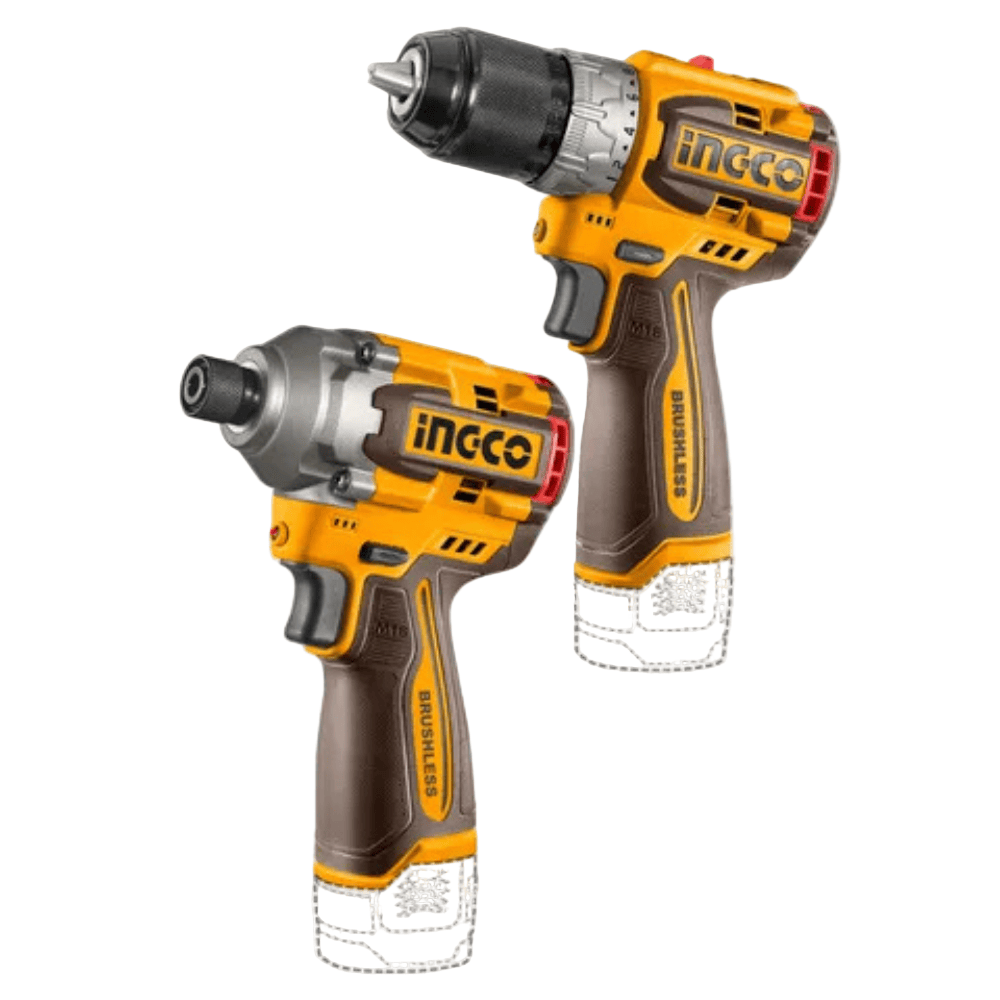 Ingco Power Tool Combo Kit Ingco 16V Lithium-Ion Cordless 2 Pieces Combo Kit - COSLI240968