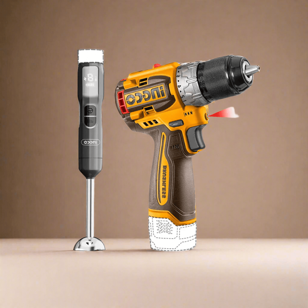 Ingco Drill Ingco 16V Lithium-Ion Cordless Drill & Hand Blender Combo Kit - CKLI1628