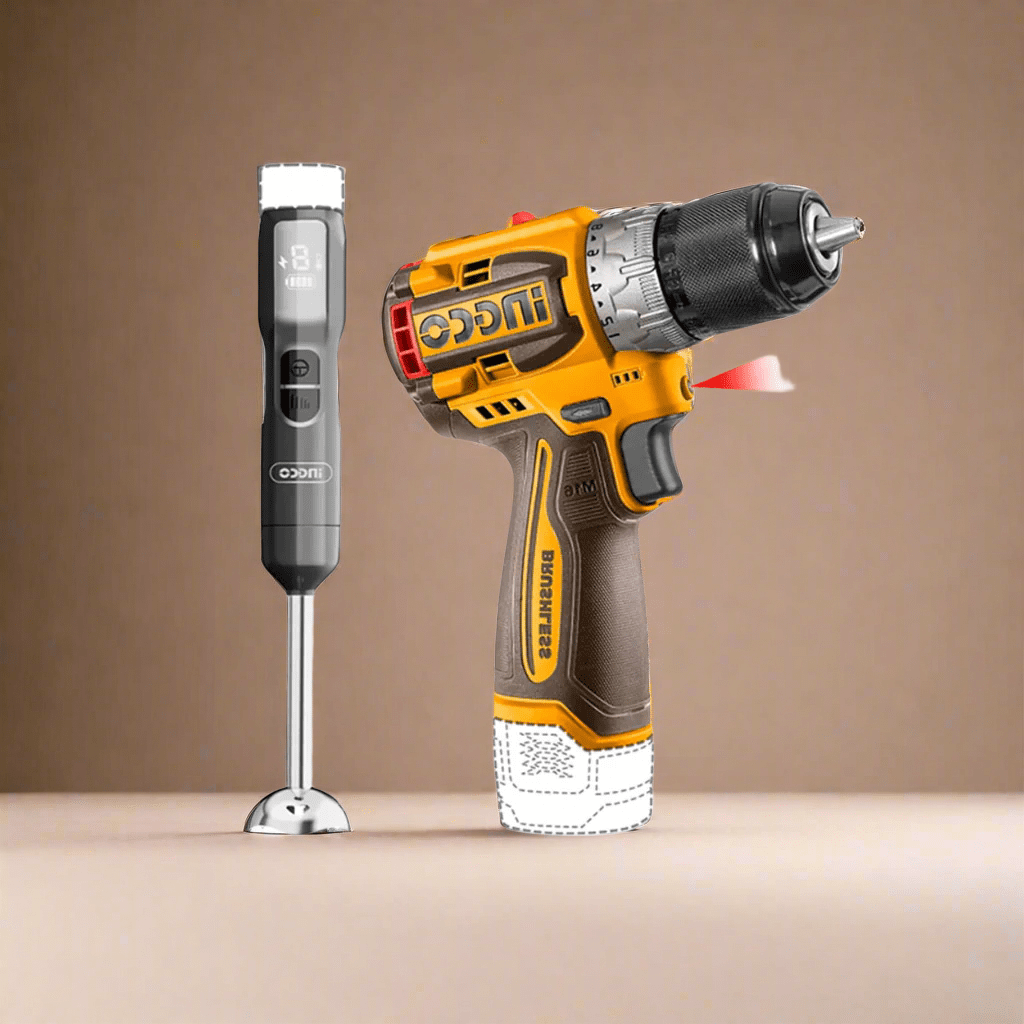 Ingco Drill Ingco 16V Lithium-Ion Cordless Drill & Hand Blender Combo Kit - CKLI1628