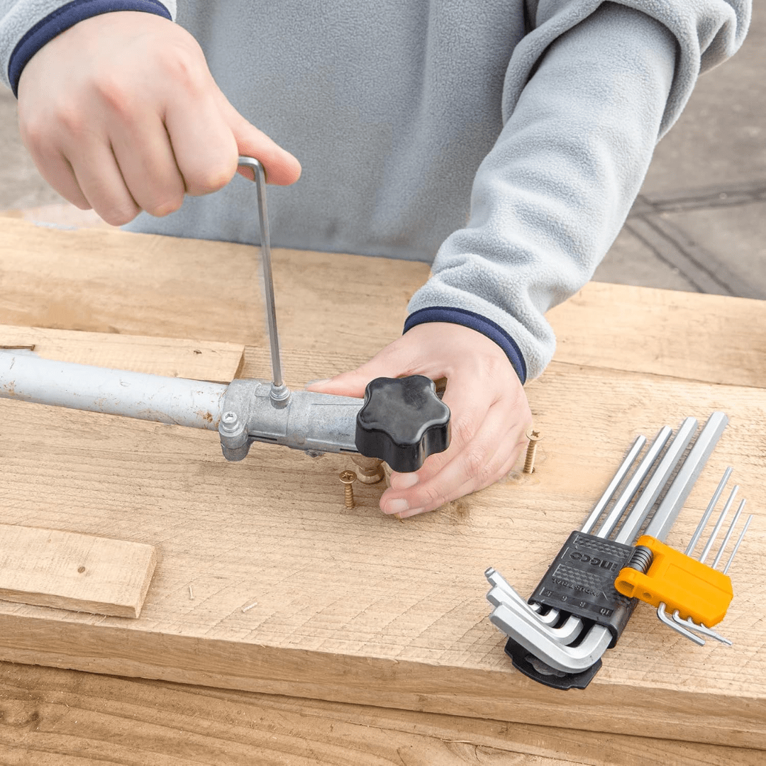 Ingco Sockets & Hex Keys Ingco 18-Piece Hex Key & Torx Key Set with Extra-Long Arms - HHKSET0181