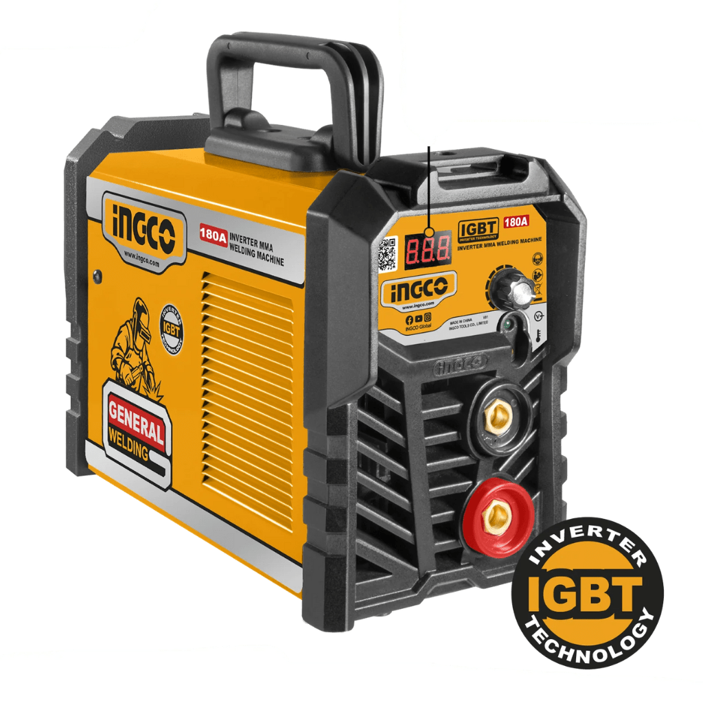 Ingco Welding Machine & Accessories Ingco 180A Inverter MMA Welding Machine with IGBT Technology – ING-MMA18028