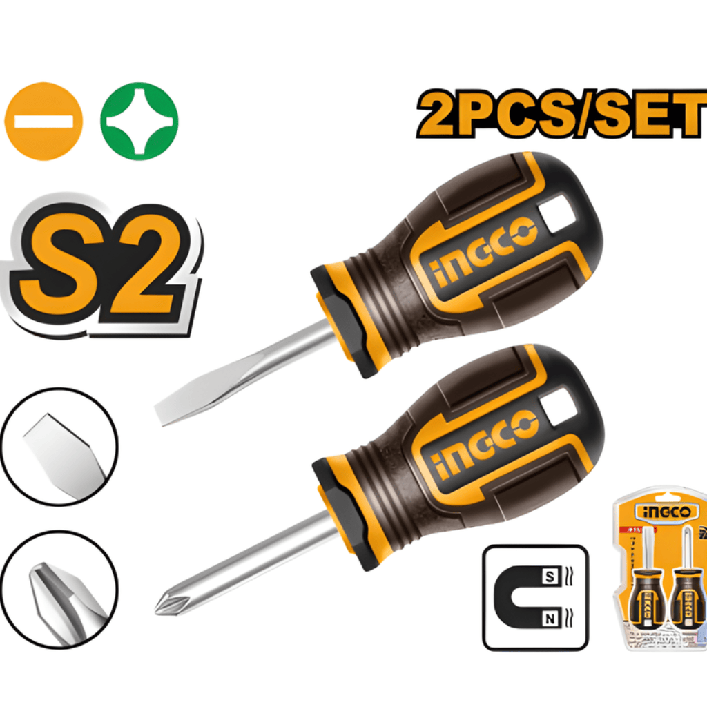 Ingco Screwdrivers Ingco 2 Piece Screwdriver Set - HKSDS2228