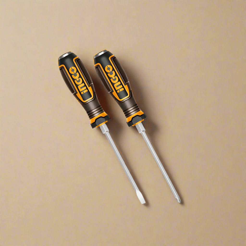 Ingco Screwdrivers Ingco 2 Pieces Go-Through Screwdriver Set - HGTST0208