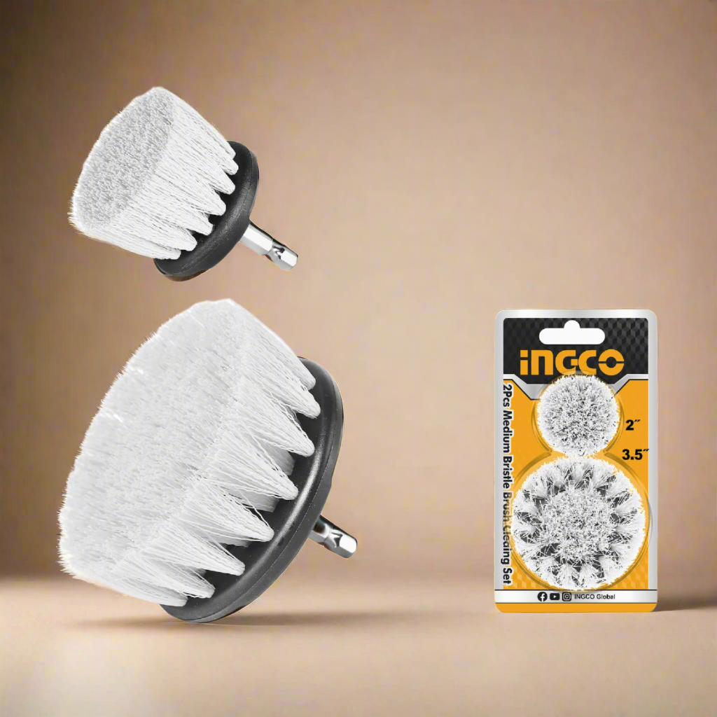 Ingco Cleaning Equipment Accessories Ingco 2-Pieces Soft Bristle Brush Set - WCBS3235