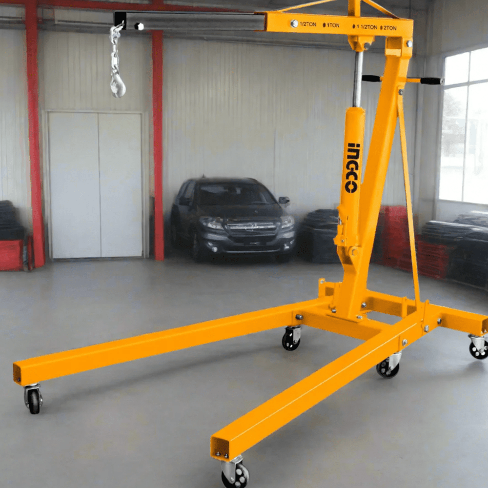 Ingco Towing and Lifting Ingco 2-Ton Hydraulic Engine Crane with Adjustable Lifting Range – HEC21-1 & HEC21-2