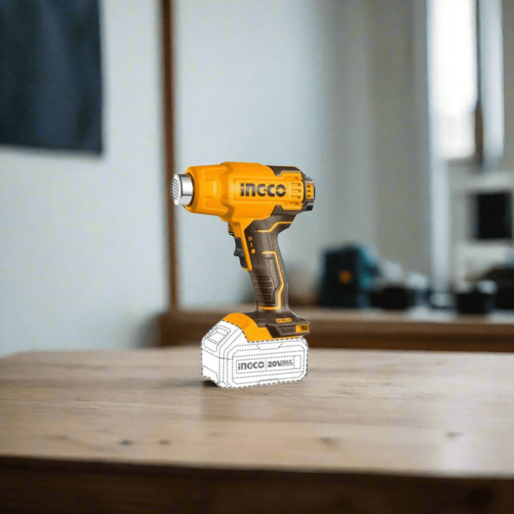 Ingco Heat Gun Ingco 2000W & 20V Lithium-Ion Heat Gun Set – COSLI240201