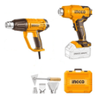 Ingco Heat Gun Ingco 2000W & 20V Lithium-Ion Heat Gun Set – COSLI240201