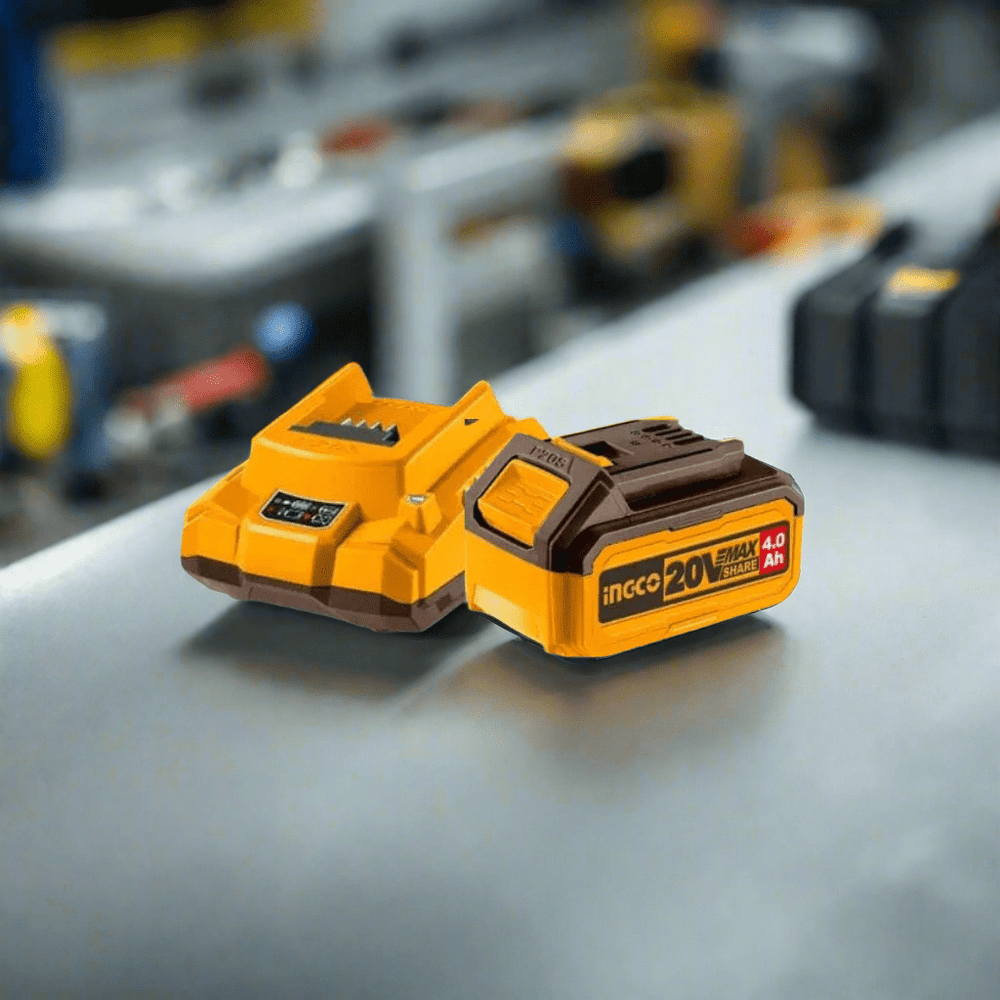 Ingco Batteries & Chargers Ingco 20V 4.0Ah Lithium-Ion Battery Pack & Charger Kit – FBCPK1214