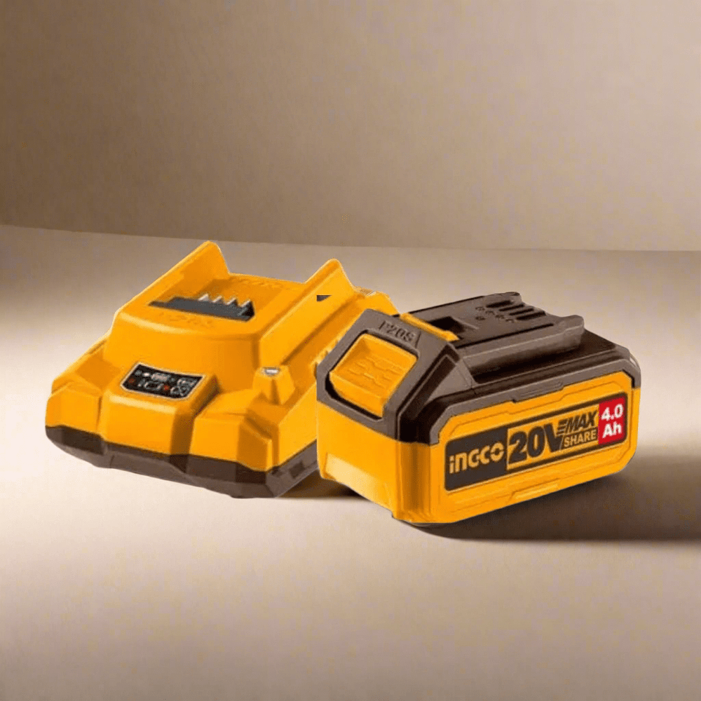 Ingco Batteries & Chargers Ingco 20V 4.0Ah Lithium-Ion Battery Pack & Charger Kit – FBCPK1214