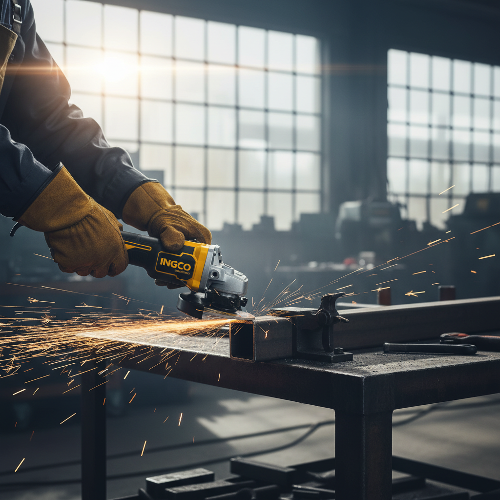 Ingco Grinder Ingco 20V 4-1/2" Cordless Angle Grinder 1200w With Battery And Charger Included – CAGLI2120252