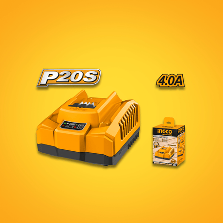 Ingco Batteries & Chargers Ingco 20V 4Ah Fast Intelligent Charger - FCLI20411