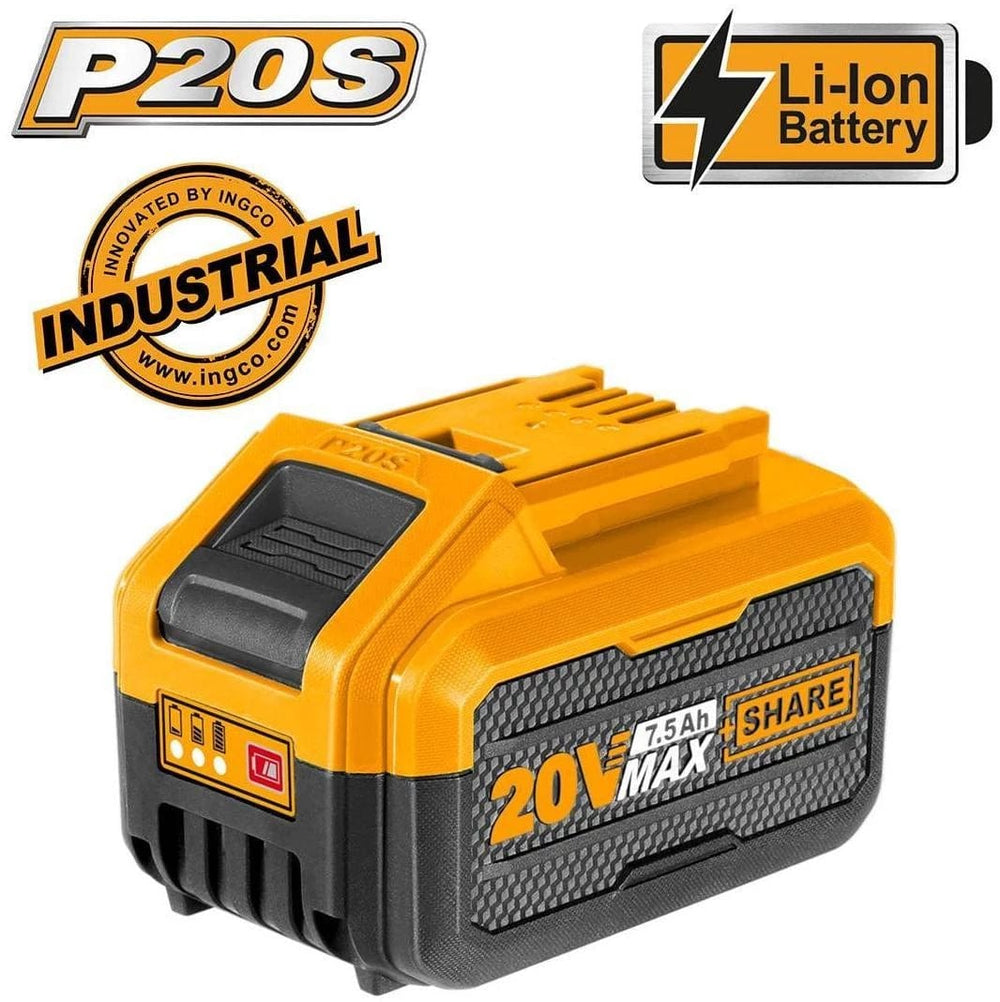 Ingco Batteries & Chargers Ingco 20V 7.5Ah Lithium-Ion Battery Pack - FBLI2075