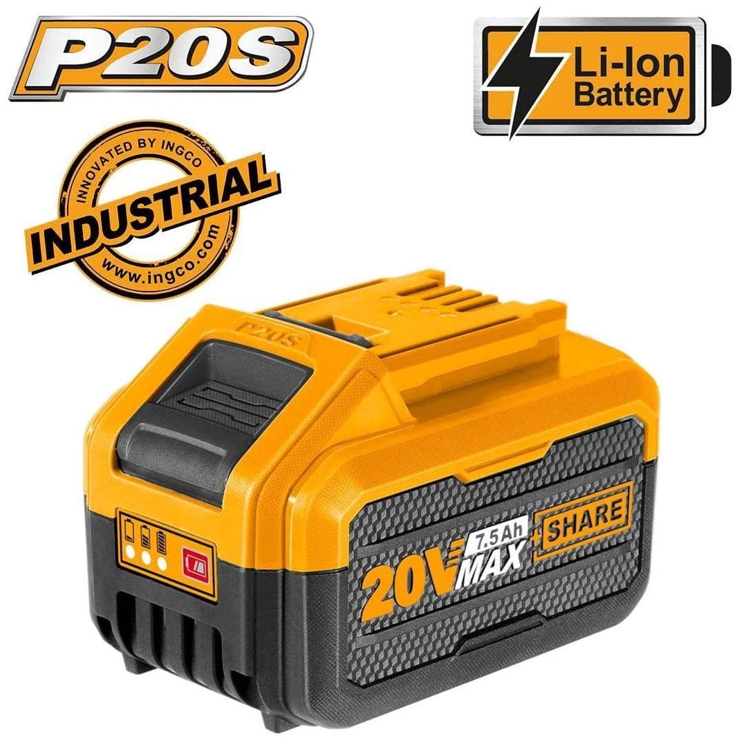 Ingco Batteries & Chargers Ingco 20V 7.5Ah Lithium-Ion Battery Pack - FBLI2075