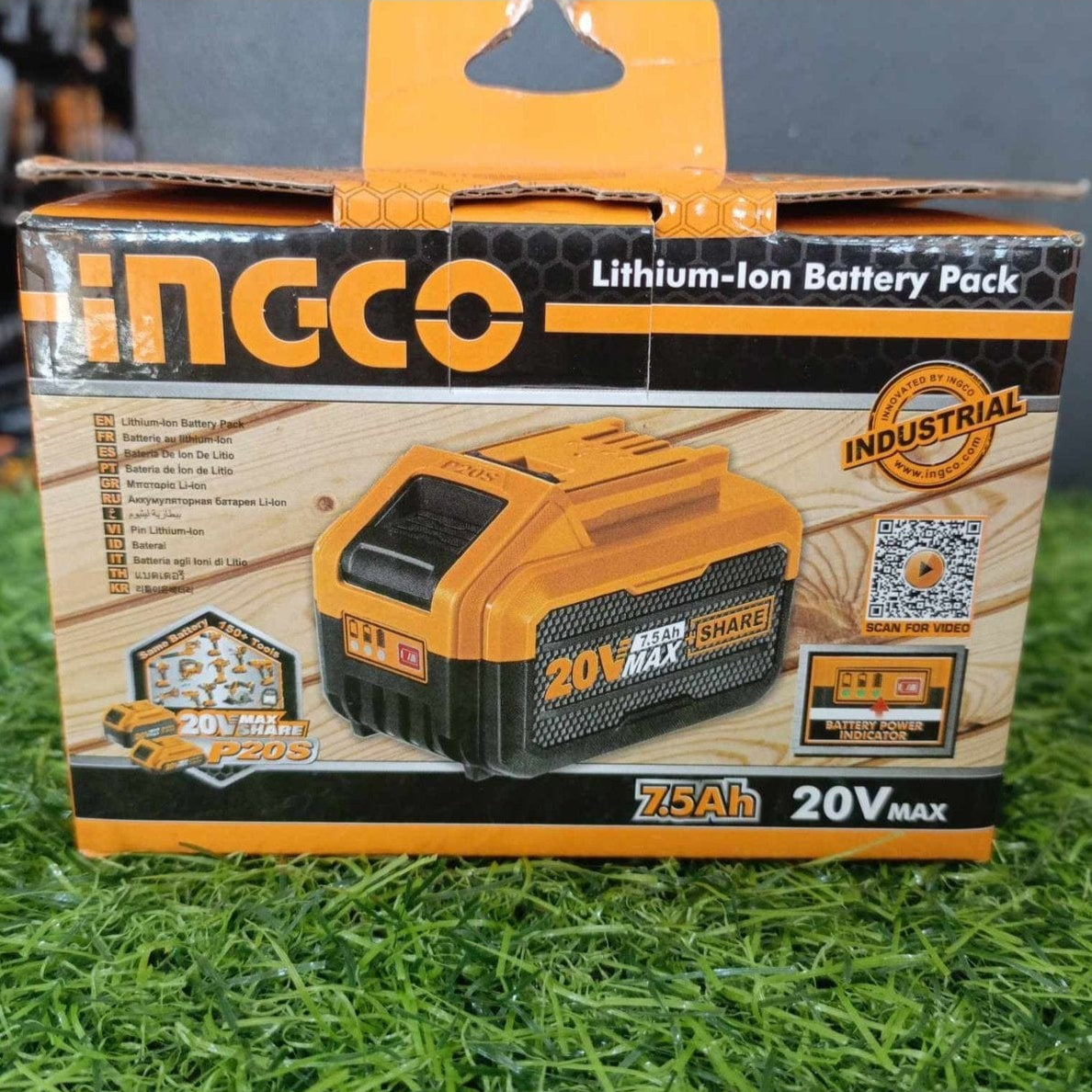 Ingco Batteries & Chargers Ingco 20V 7.5Ah Lithium-Ion Battery Pack - FBLI2075