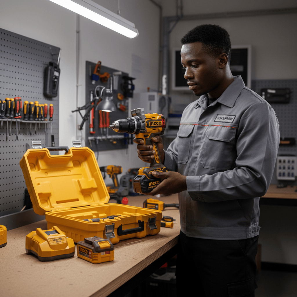 Ingco Drill Ingco 20V Brushless Cordless Impact Drill Kit 136Nm with 2 × 5.0Ah Batteries & Charger - CIDLI201368