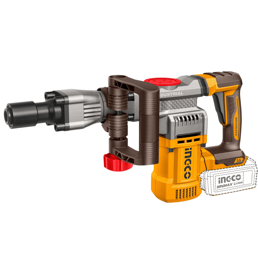 Ingco Demolition Hammer Ingco 20V Cordless Demolition Breaker 35mm Without Battery & Charger - CDBLI20358