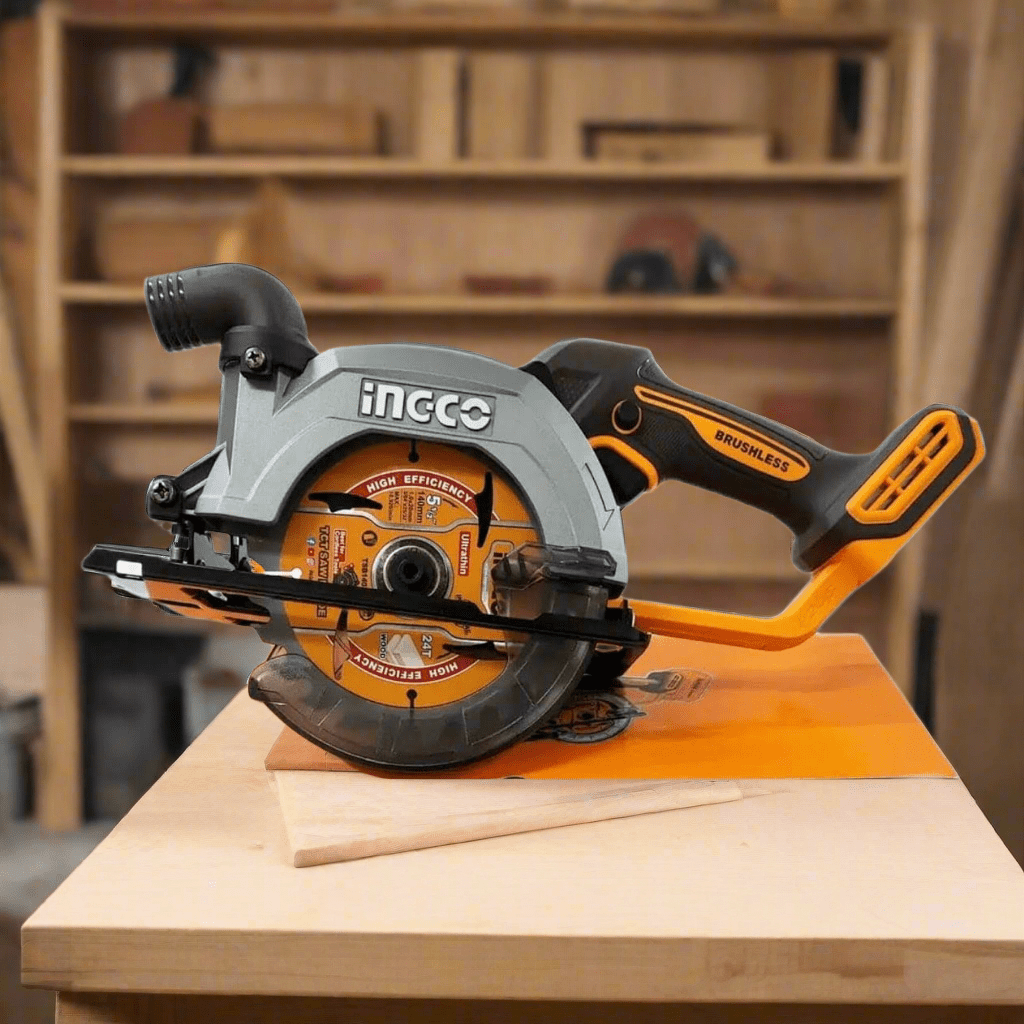 Ingco Circular Saw Ingco 20V Cordless Lithium-Ion Circular Saw with Brushless Motor – CSLI14021