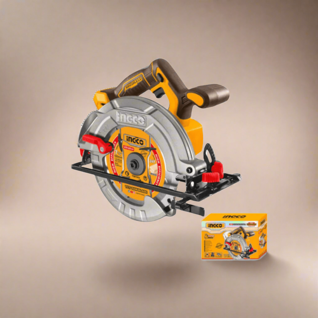 Ingco Circular Saw Ingco 20V Cordless Lithium-Ion Circular Saw with Brushless Motor – CSLI14021