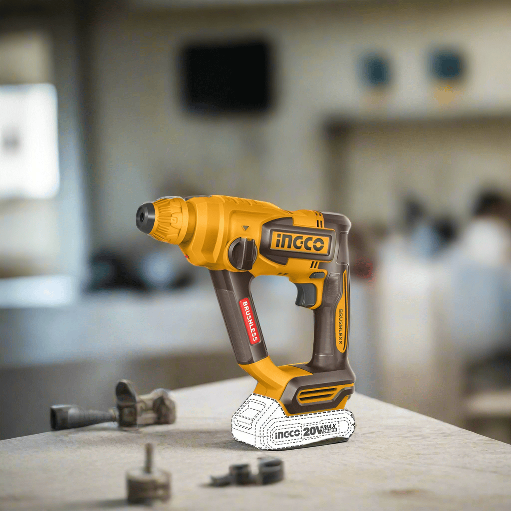 Ingco Drill Ingco 20V Cordless Rotary Hammer Drill With Battery And Charger - CRHLI201881