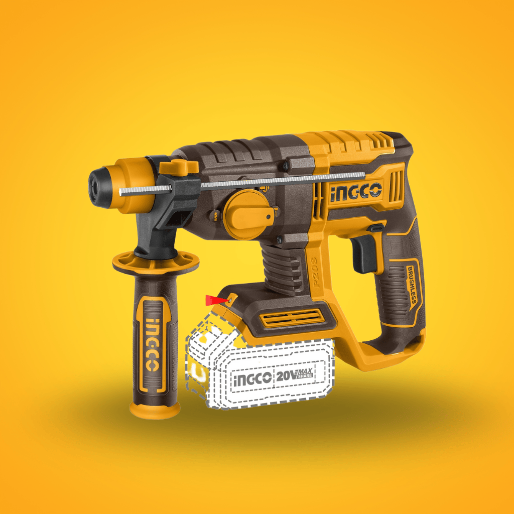 Ingco Drill Ingco 20V Lithium-Ion Brushless Cordless Rotary Hammer - CRHLI21228