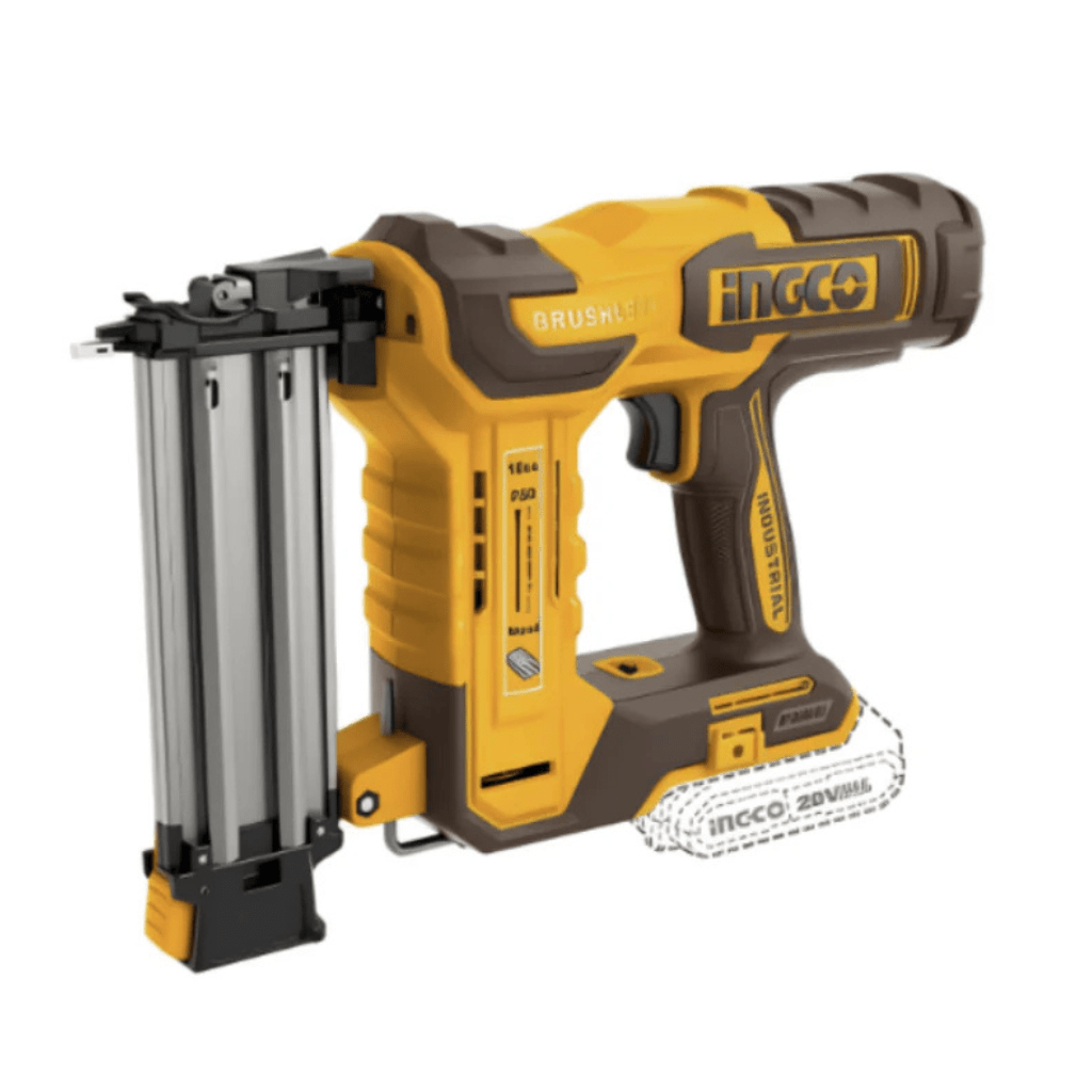 Ingco Nailer & Stapler Ingco 20V Lithium-Ion Cordless Brad Nailer with Brushless Motor – CBNLI5008
