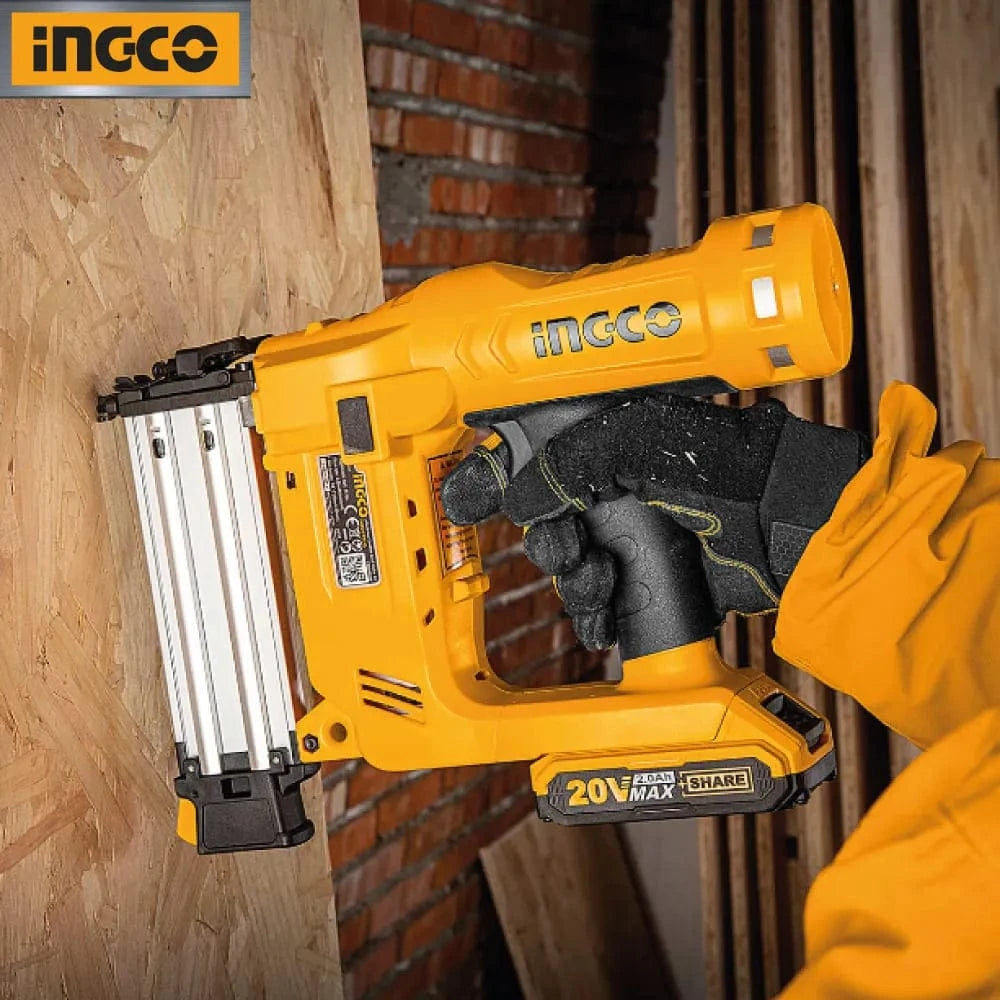 Ingco Nailer & Stapler Ingco 20V Lithium-Ion Cordless Brick Nailer – CSTLI3808